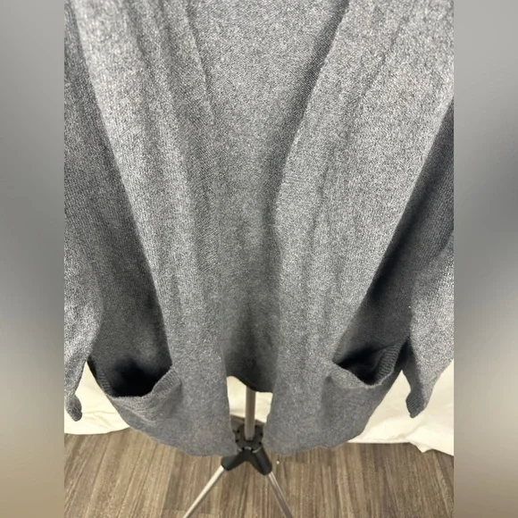 Treasure & Bond Gray Open Front Cotton Blend Cardigan Size Large (12-14) NWT - Picture 13 of 17